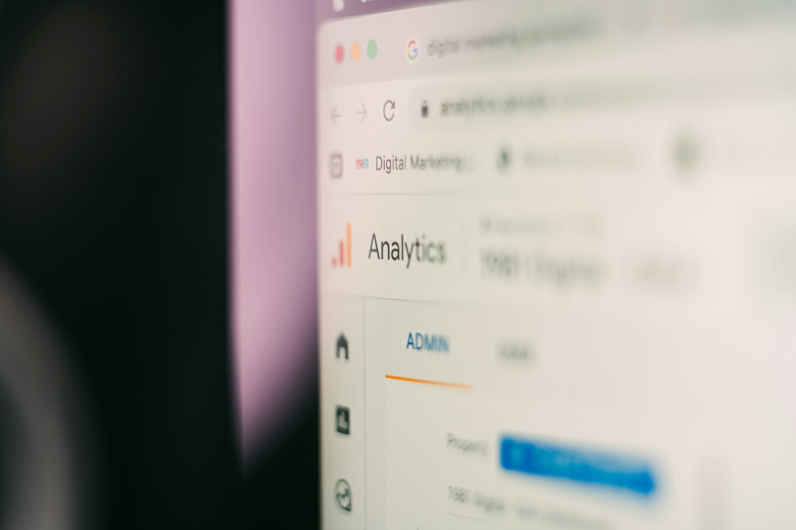 Computer screen with an SEO tool open